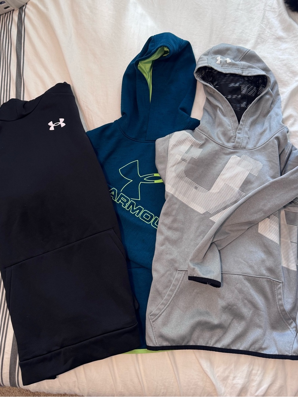Under Armour Kids Hoodie Set - Black, Teal, Gray
